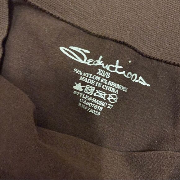NWOT Seductions Brown Buttery Legging Tights - XS/S - Picture 3 of 6
